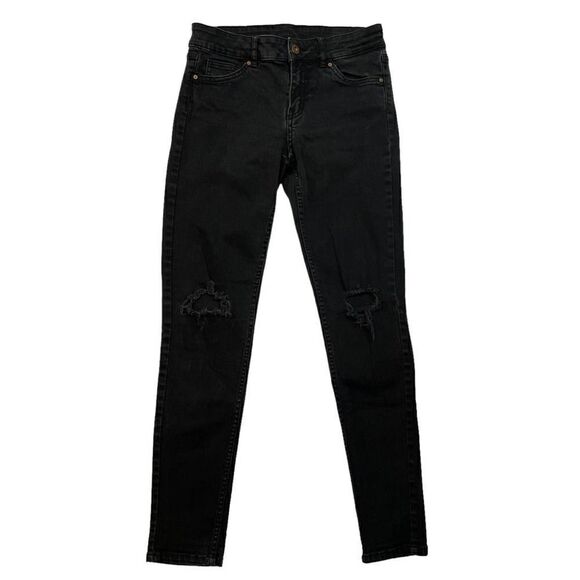 Divided Denim - Divided Distressed Skinny Jeans Black